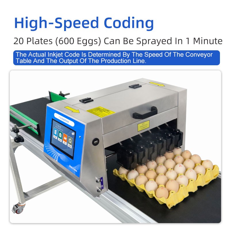 Six head egg inkjet printer（D100-6）