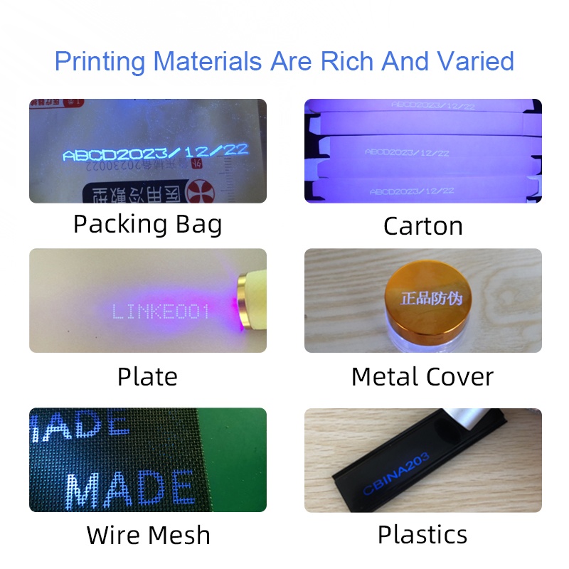 Anti counterfeiting small character inkjet printer